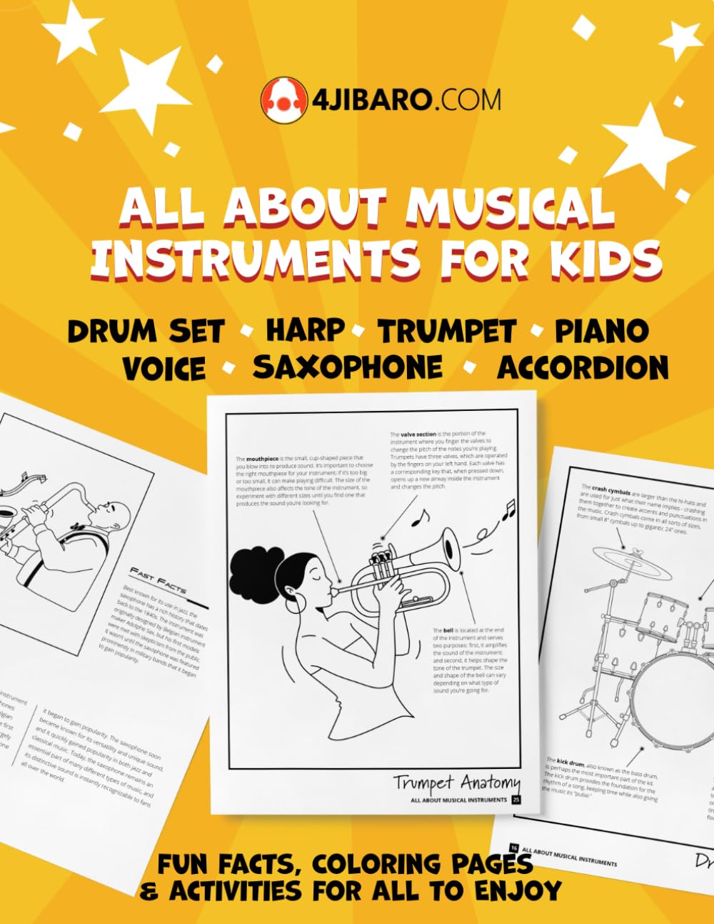 All About Musical Instruments for Kids: Fun Facts, Coloring Pages & Activities for All to Enjoy