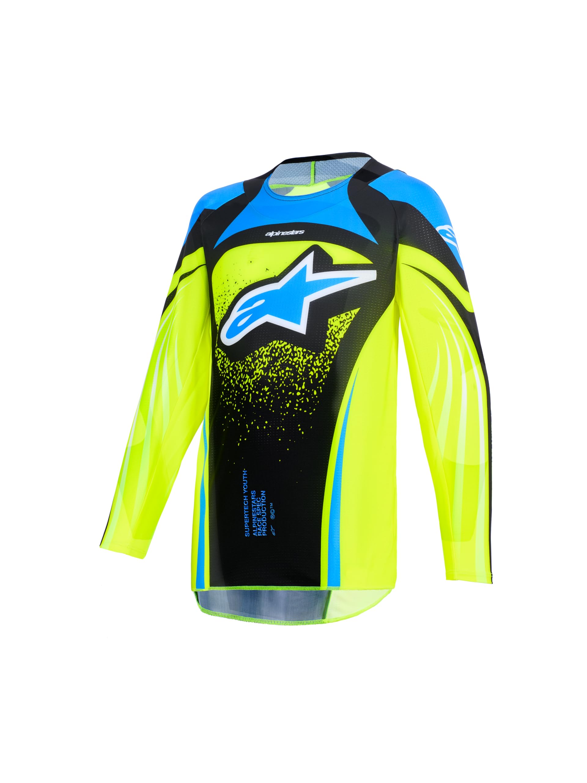Alpinestars Unisex Kids Dk Navy Yllw Fl Ucla Blue 2026 Youth Supertech Nomur Jersey Small