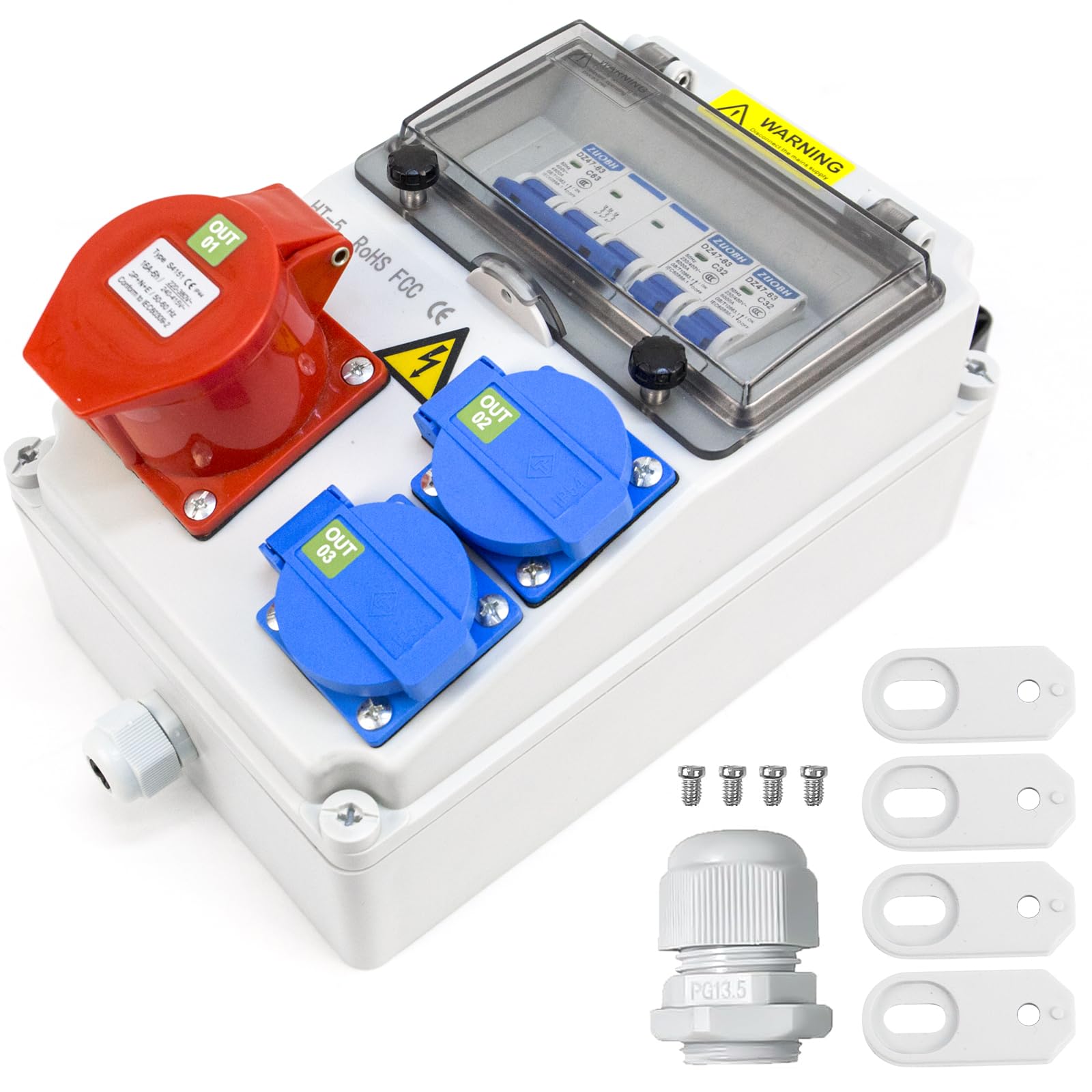 DISTRIBUTORE A PARETE VEVOR Distributore Di Corrente Da Costruzione 230 - Foto 8