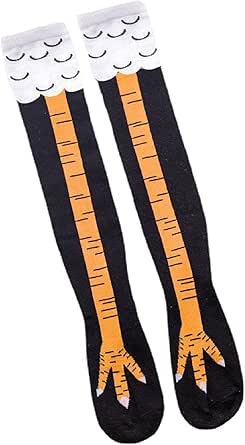 Idota Hühnerbein Socken 5 Paar - Witzige Overknee Strümpfe Für Kostümpartys & Halloween
