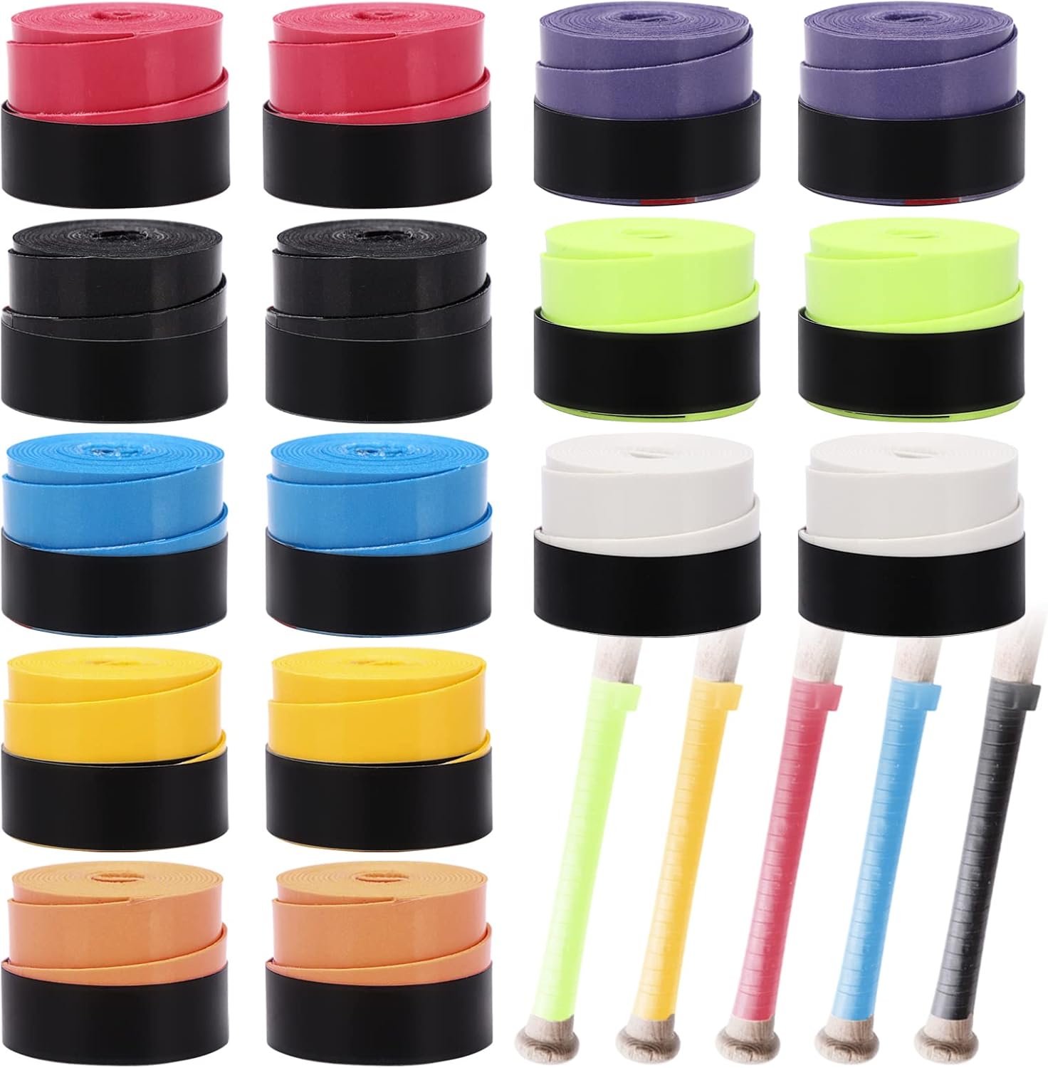 HPX Baseball Bat Grip Tape 16 Rolls Baseball Bat Grip