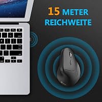 iClever Ergonomikus Vezeték Nélküli Egér 2.4G Vertikális 6 Gomb 2400 DPI 5