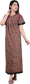FEMIMODE Women's Cotton Front Open Nighty - Full Button & Maternity Nighty Price In India