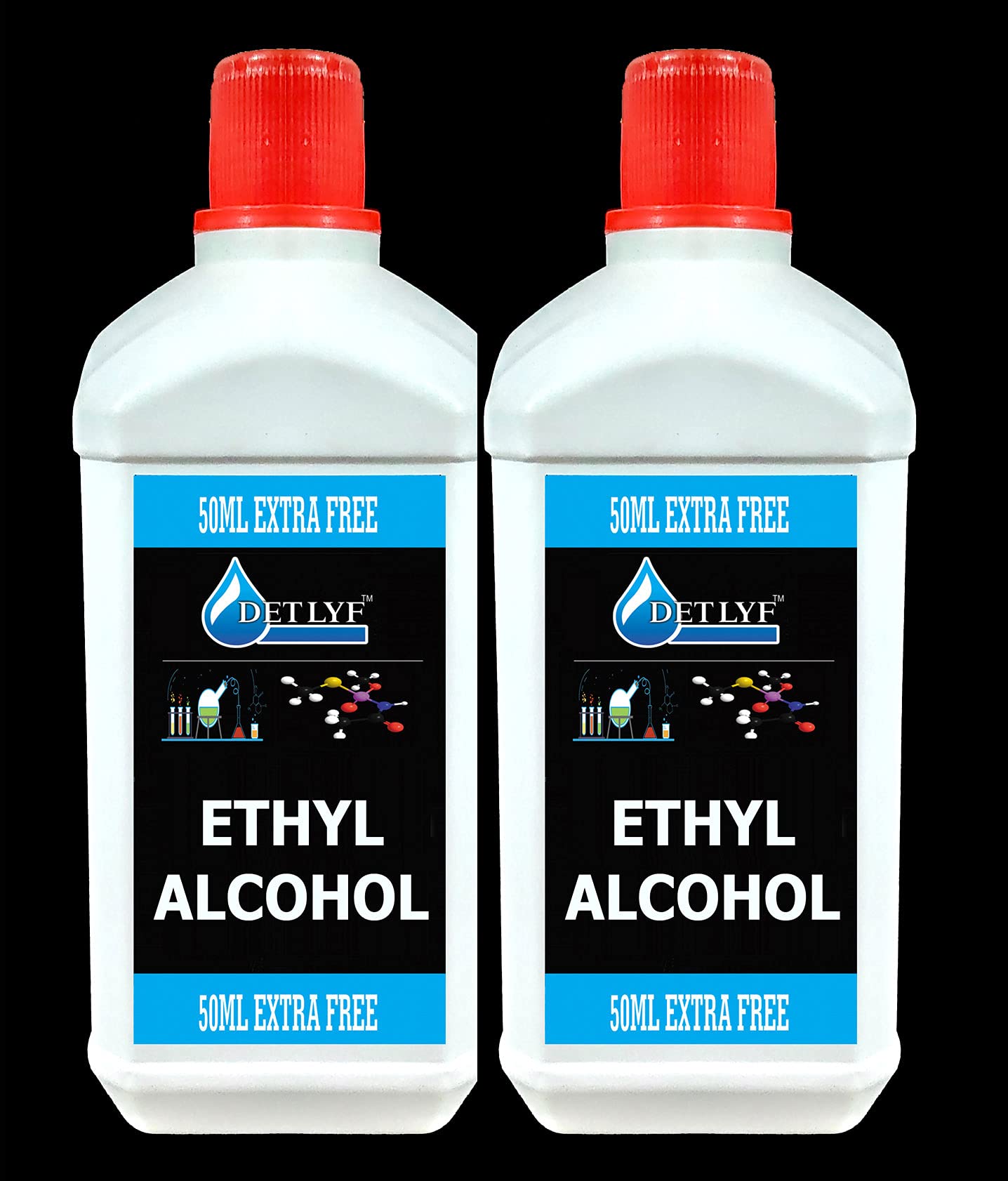 ETHYLE ALCOHOL PURE 550 ML EACH (PACK OF TWO)