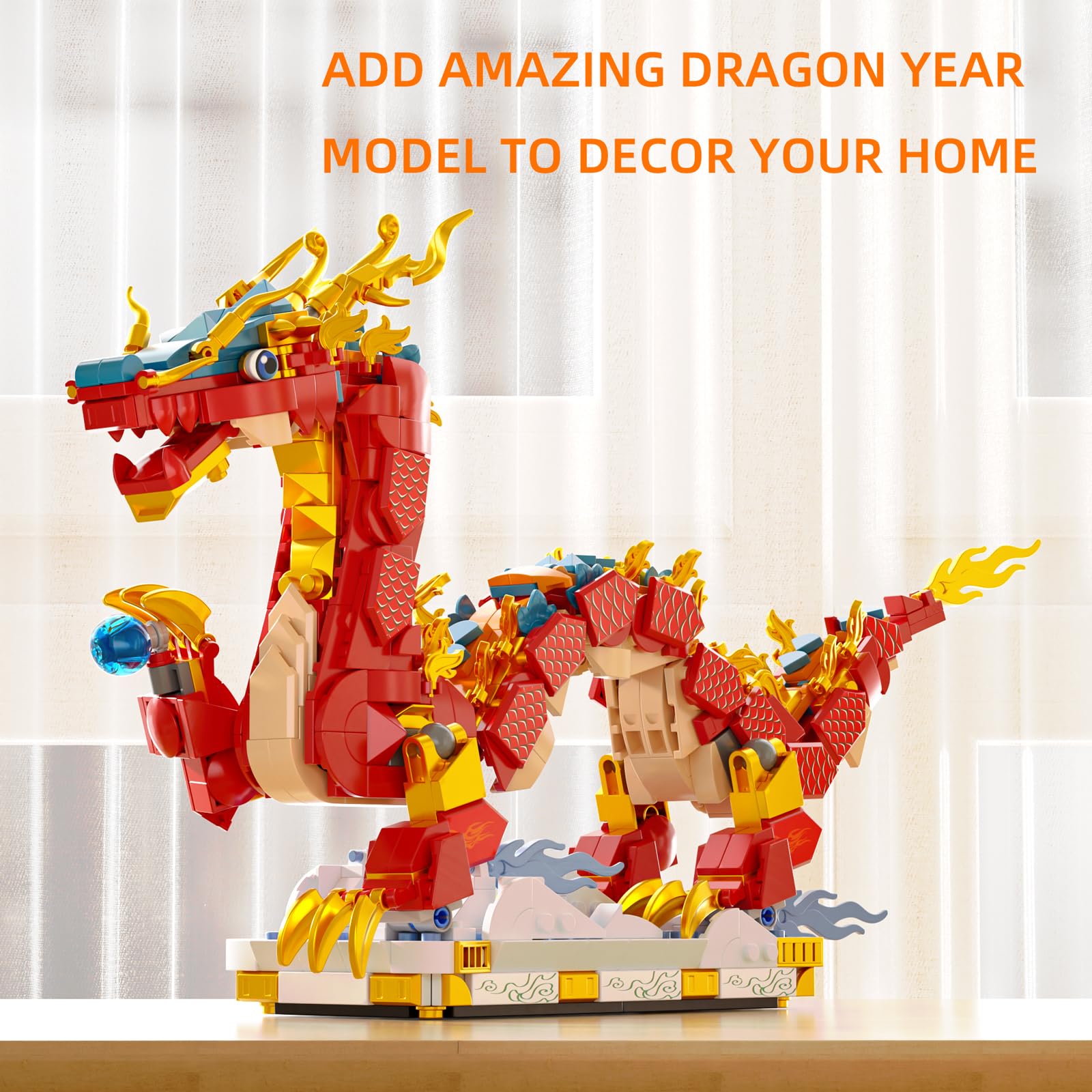 Amazon.co.jp: YEECHAO 春祭り 縁起の良いドラゴン 組み立てセット