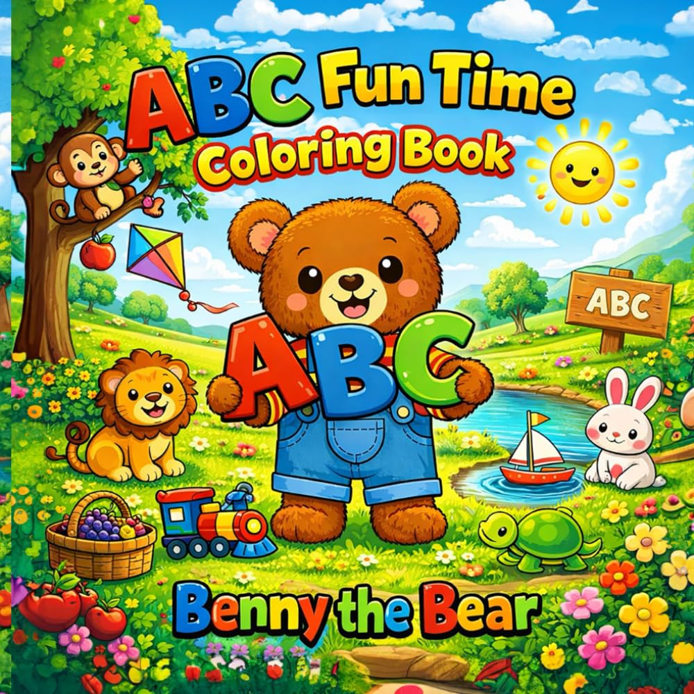 Benny the Bear: ABC Fun Time Coloring Book