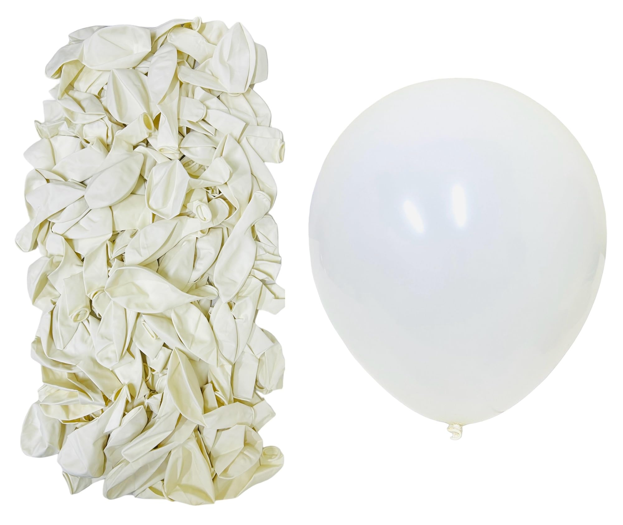 Generic White 100Pcs 12inch Natural Rubber Latex Balloons Party Day