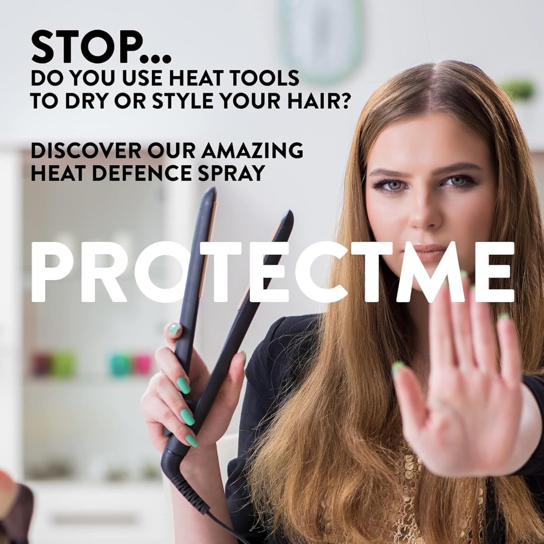 QLÈRIX Premium Heat Protection Spray for Hair Styling | Keratin & Vitamin E B5 Hair Heat Protector Spray for Blow Dry, Straightening & Anti Frizz Protection | Silky Smooth Finish | 200ml
