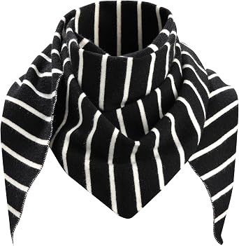 Knit Triangle Scarf for Women Y2k Head Scarf Warm Crochet Hair Bandana Winter Triangle Shawl