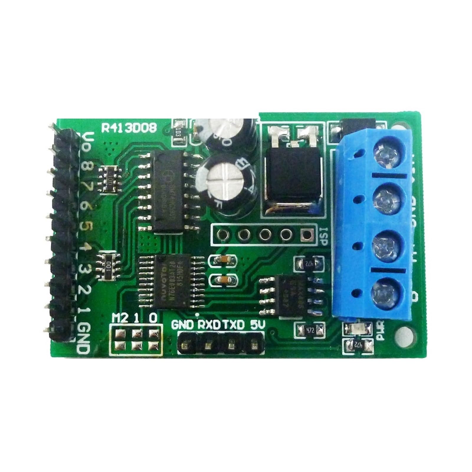 Module de contrôle UART Modbus RTU 8 canaux isolé RS485 pour commutation 24V - 7