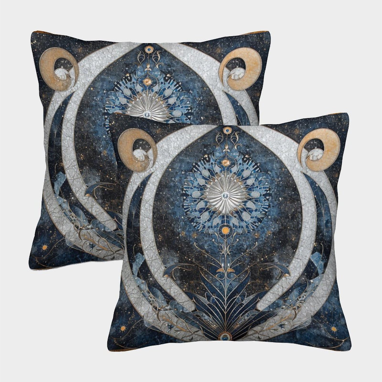 kaiyun 2 Pack Arizia, Symbol of Love Luxury Digital Printed Soft 3D Themed Square Cushion Cover 45x45cm