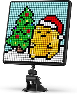Divoom Pixoo-Max 32x32 Pixel Art LED Display: App-Controlled Programmable Screen for Home Decor & Business Ads