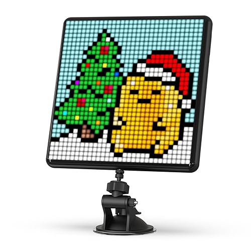 Divoom Pixoo-Max Pixel Display, APP Cellphone Control Display with 32 X 32 Programmable LED Screen for Home Decoration, Business Advertisement
