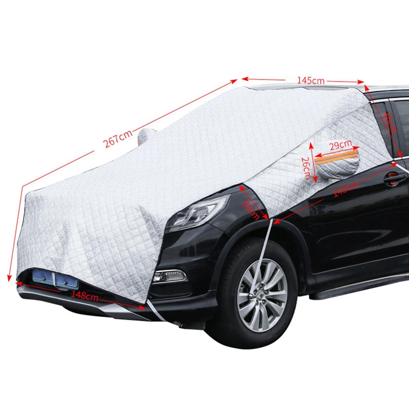 Copri Vetro Auto Ghiaccio Copertura Parasole Universale Automobile Parabrezza Auto Parasole Neve Copertura Protettiva Impermeabile Copertura Parabrezza Anteriore Telo Macchina Antigelo