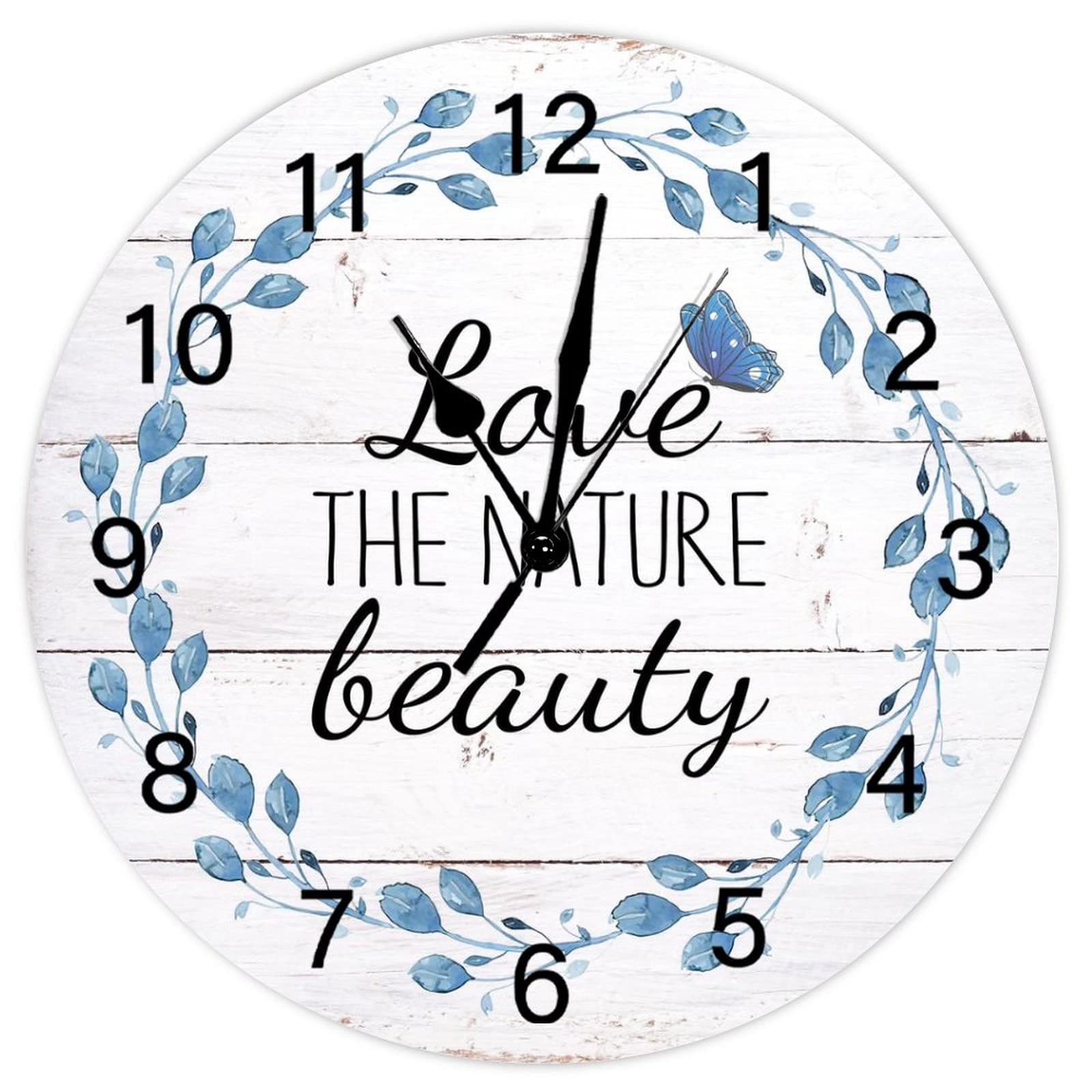 Horloge murale vintage cuisine et salon ambiance rustique 38cm