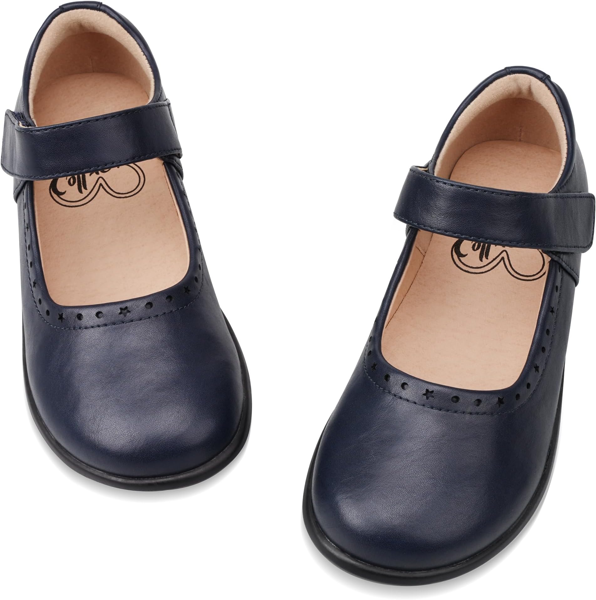 Stelle Mary Jane Shoes for Girls Black School Uniform Flats Dress Shoes Church for Little/Big Kids
