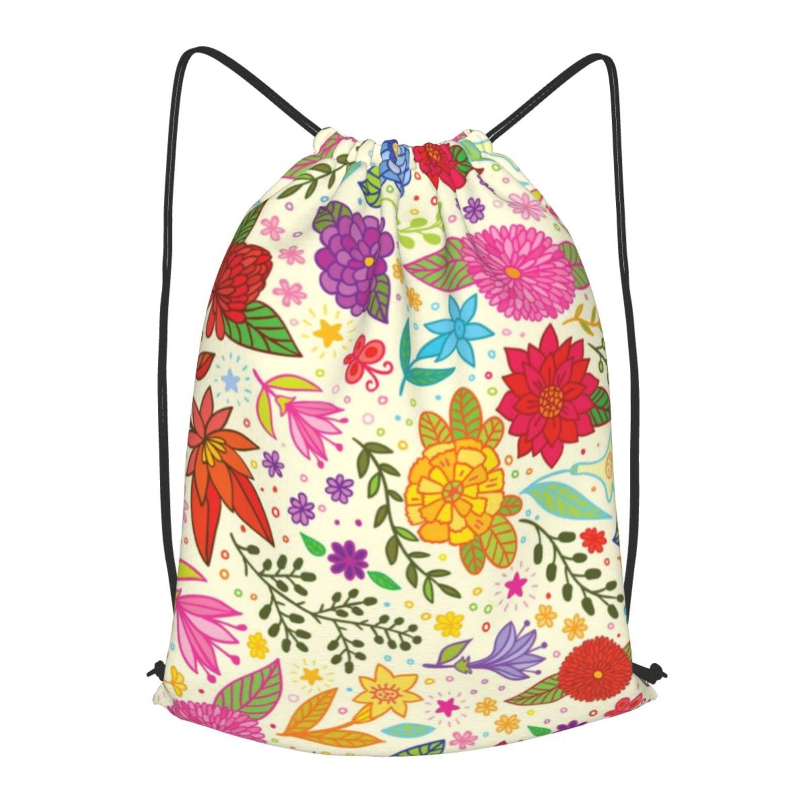 Kordelzug-Rucksack Mit Aquarell-Design | Wasserabweisend, 40,6x35,6 Cm | Für Sport, Reisen & Outdoor