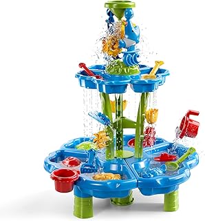 Water Table for Toddlers 3-5, Kids Sand Water Table, Water and Sand Activity Sensory Tables Summer Outdoor Toys Beach Toys for Outside Backyard for Kids Toddlers Age 3 4 5 6 7 8