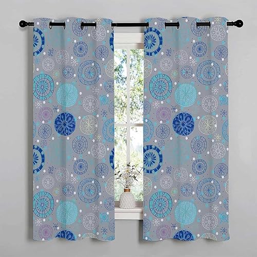 Cortinas para Cocina Doodle Sound Proof Door Cover Garage Curtain 72Inch Width by 85Inch Length,2 Panels