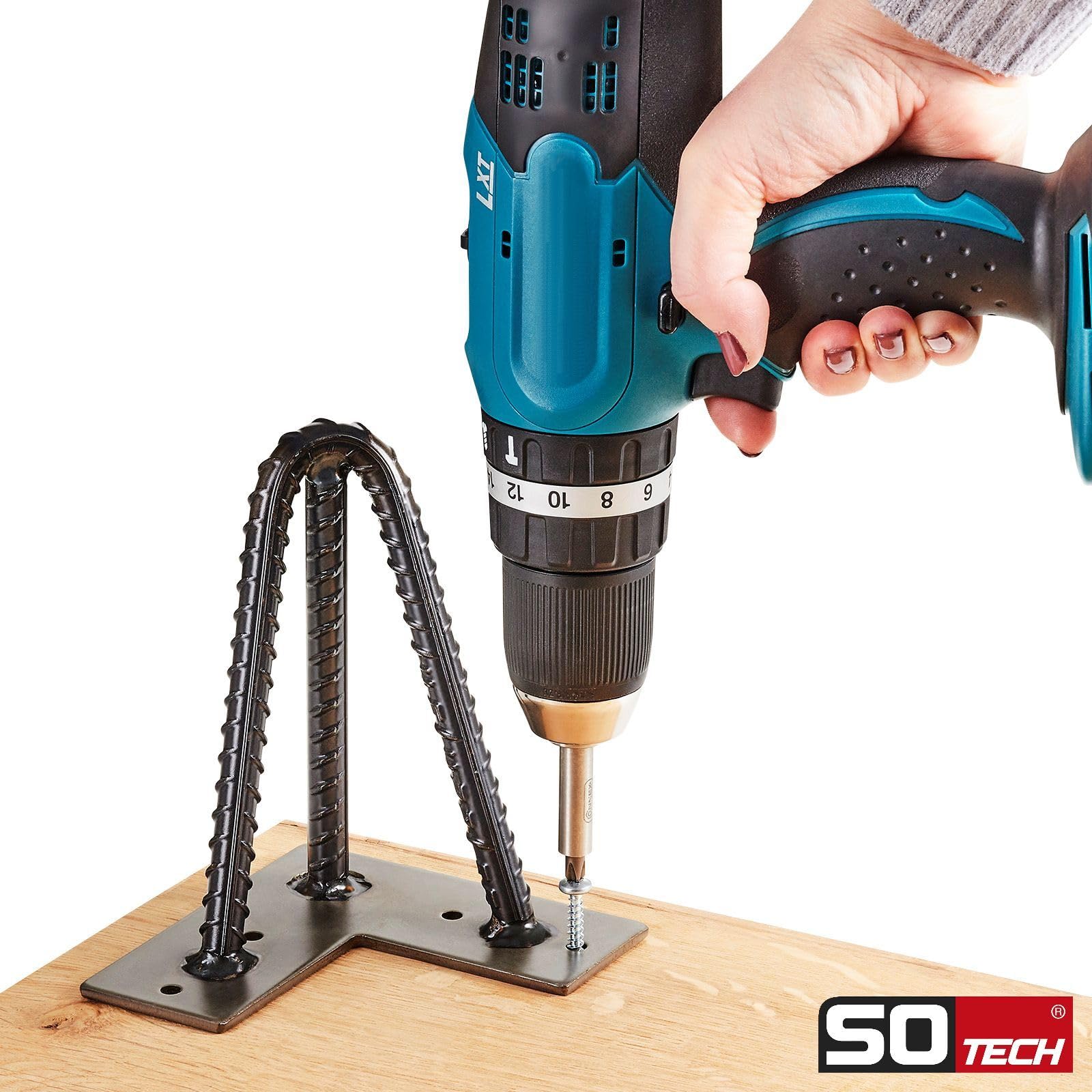SOTECH 4 x Haarnadelbeine schwarz 710 mm