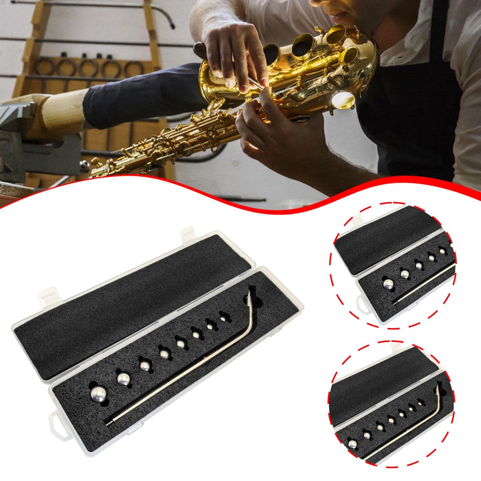 Generic Strumento di riparazione di saxofoni Strumento di riparazione del collo Sax Kit di manutenzione per prestazioni