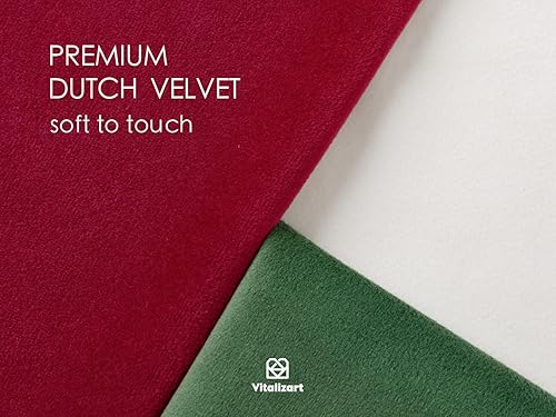 Miniatura 36 de Vitalizart Cinta de terciopelo verde polvoriento azul 3/8 pulgadas x 15 yardas, 3 rollos x 5 yardas para decoración de coronas de Navidad, adornos