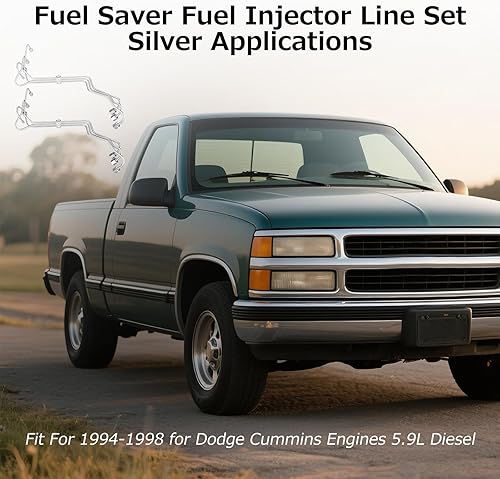 Miniatura 2 de 3925805 Reemplazo de la línea de alimentación del inyector de combustible para Dodge Cummins Engine 1994-1998 5.9L Juego de líneas de suministro de