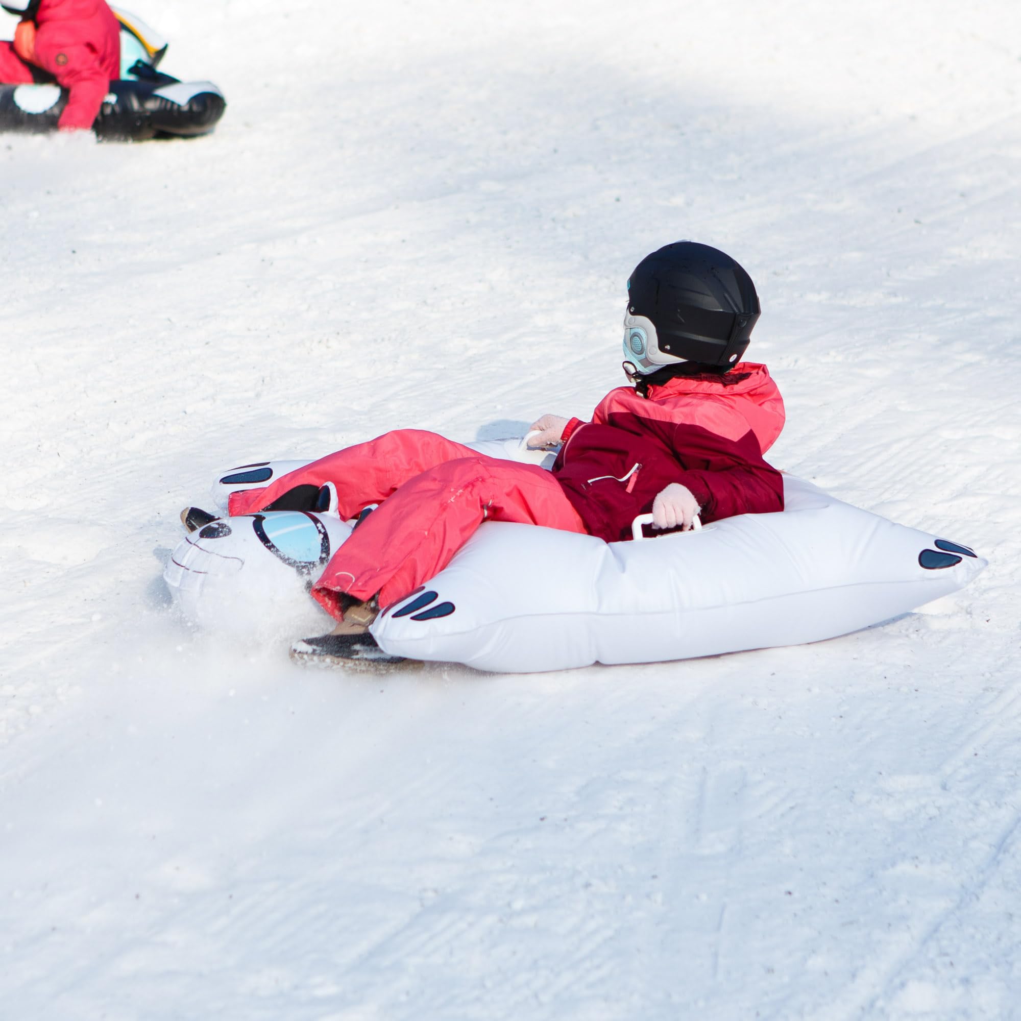 meteor Aufblasbare Schlitten Donut Schneerohr Aufblasbares Schnee Spielzeug für Erwachsene und Kinder Familienfreunde Outdoor-Aktivität An einem Ski -Hang nach Skifahren oder Snowboarden