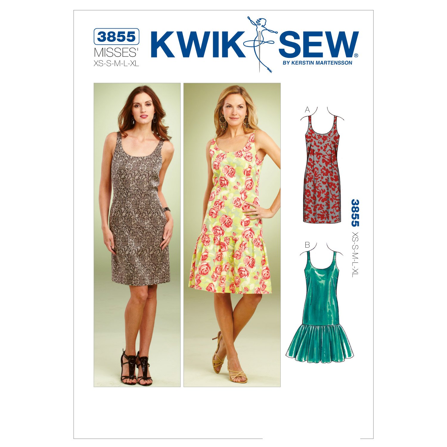 Amazon.com: Kwik Sew K3855 Tank Dresses Sewing Pattern, Size XS
