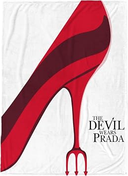 Jay Franco Devil Wears Prada Plush Throw Blanket 50x60 Ultra Soft Cozy Plush Fleece for Bed, Couch, Sofa, Home Decor, Official License, Red - Devil Wears Prada
