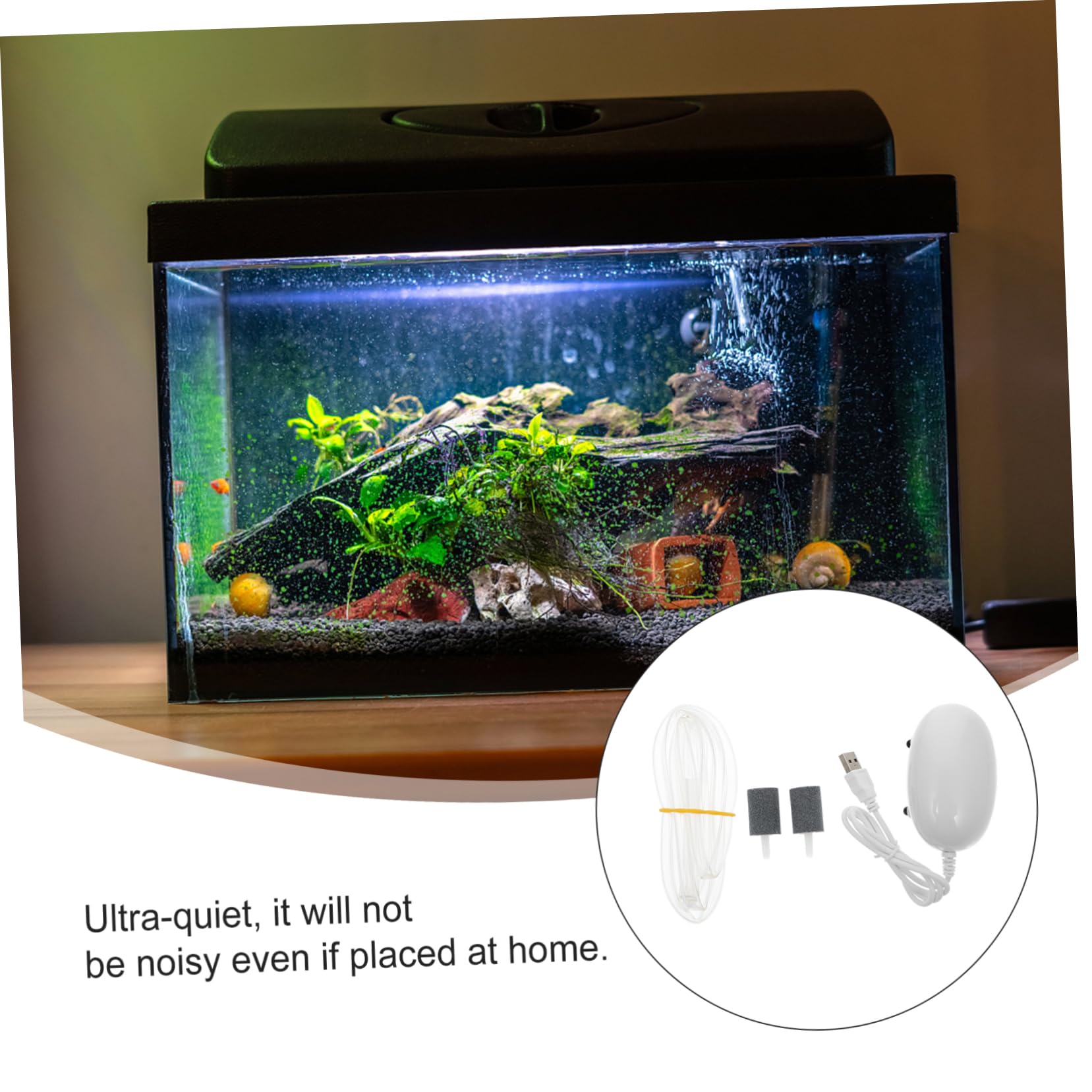 FRCOLOR 3 Uds Bomba De Oxígeno USB Aireador De Tanque Bomba De Tanque De Peces De Acuario Bomba De Gas Oxigenador De Tanque Aireador De Tanque De Peces Tanque De Oxígeno USB Bomba De