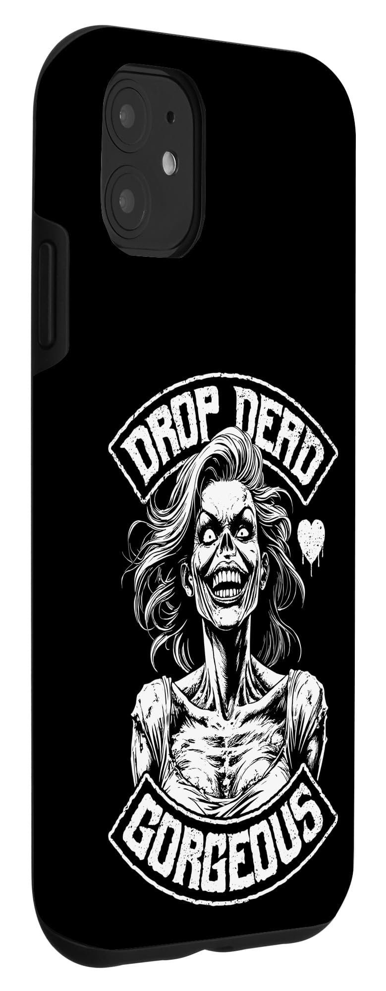 iPhone 11 Drop Dead Gorgeous Zombie Girl Undead Beauty Halloween Case - Image 3