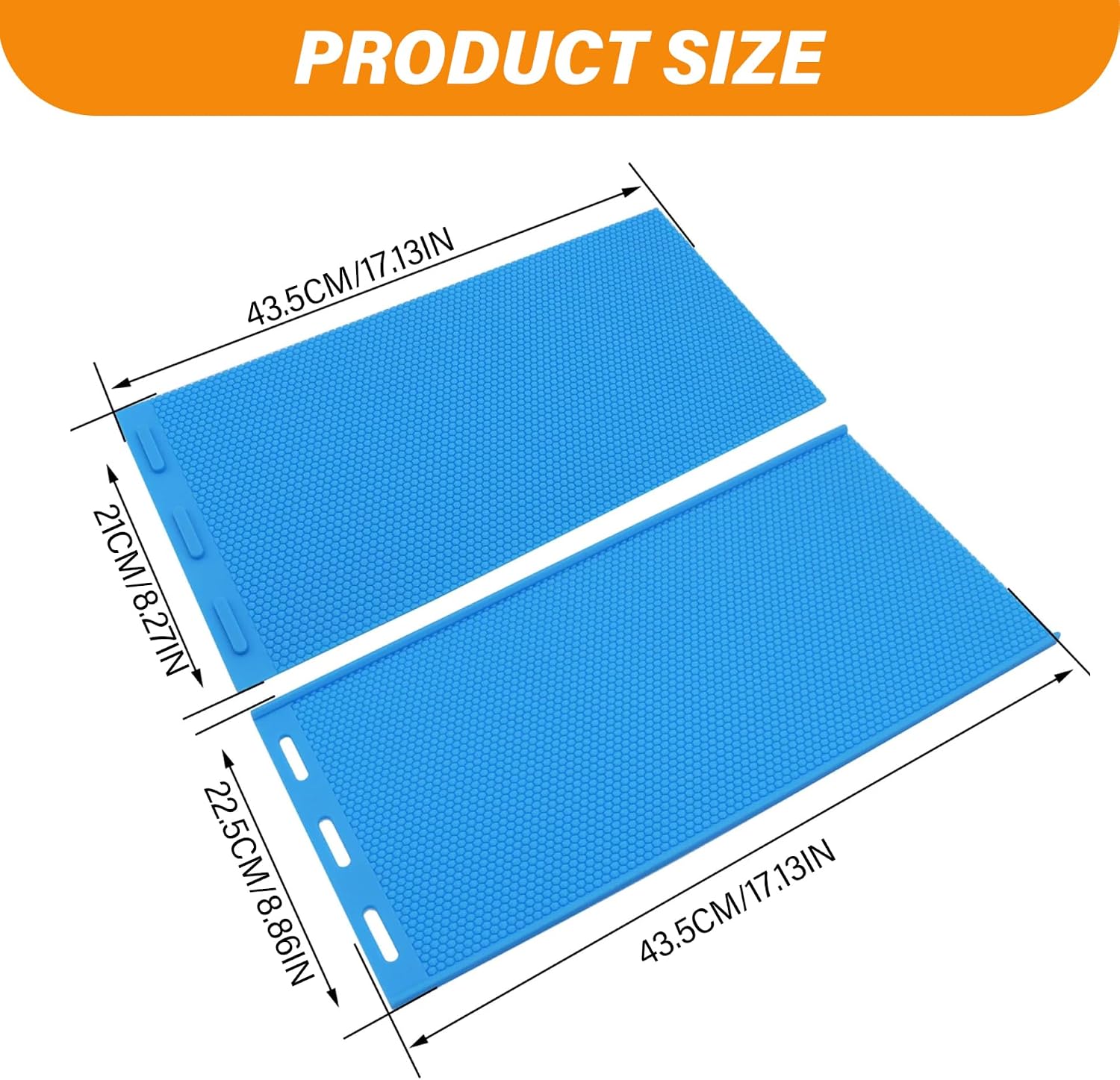 Beeswax Press Sheet, 2Pcs Silicone Beeswax Mold Flexible Beeswax Candle Molds Press Embosser Machine Honeycomb Beekeeper Equipment for Candle Making (Blue)