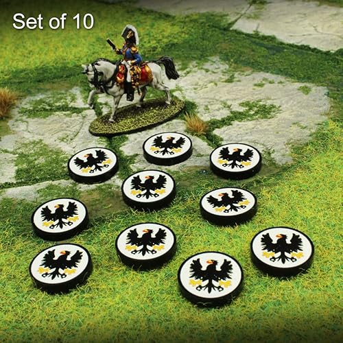 Vista 38 de LITKO Ficha Napoleónica Miniaturas Históricas Wargame Game Pieces Paquete de 10 (francés)