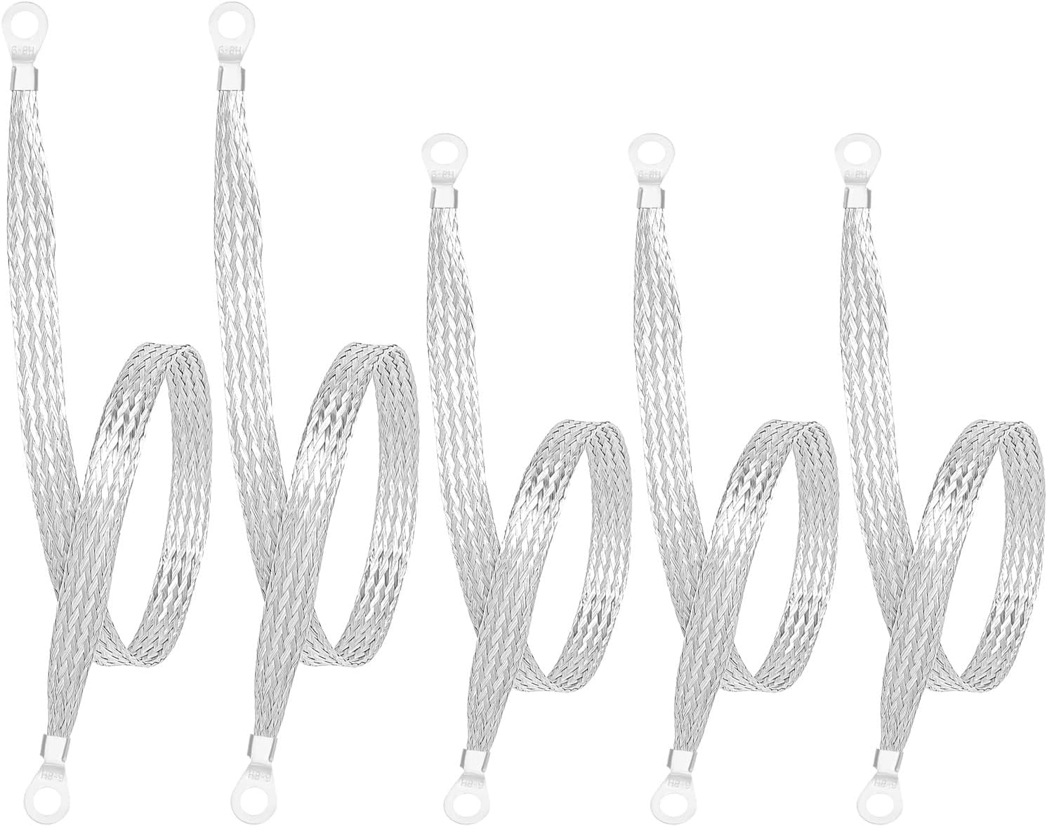 ESEWALAS 5PCS 9.8" Braided Ground Strap,Automotive Ground