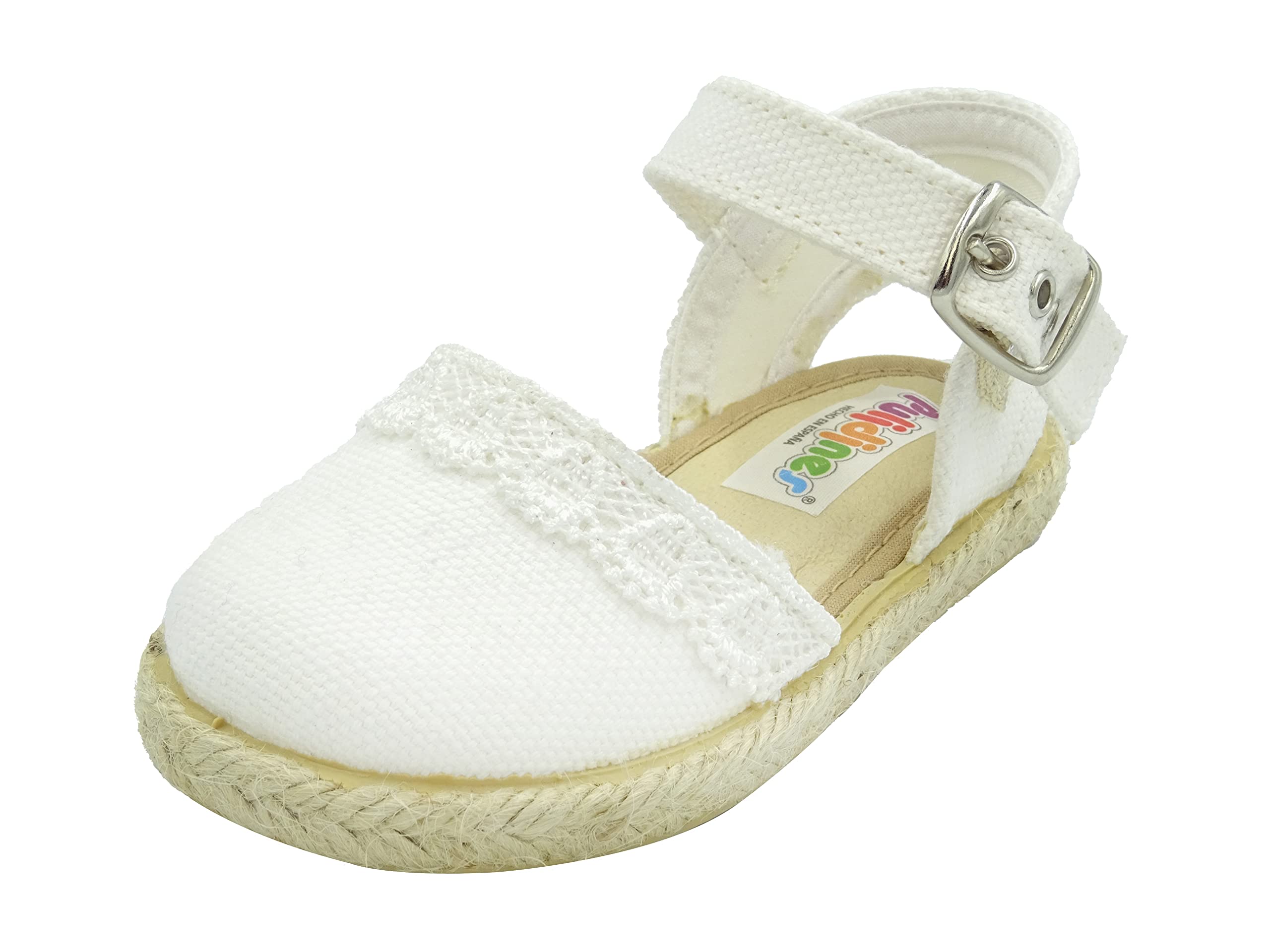Esparteña de Niña con Puntilla y Suela de Goma Bebé 263/122