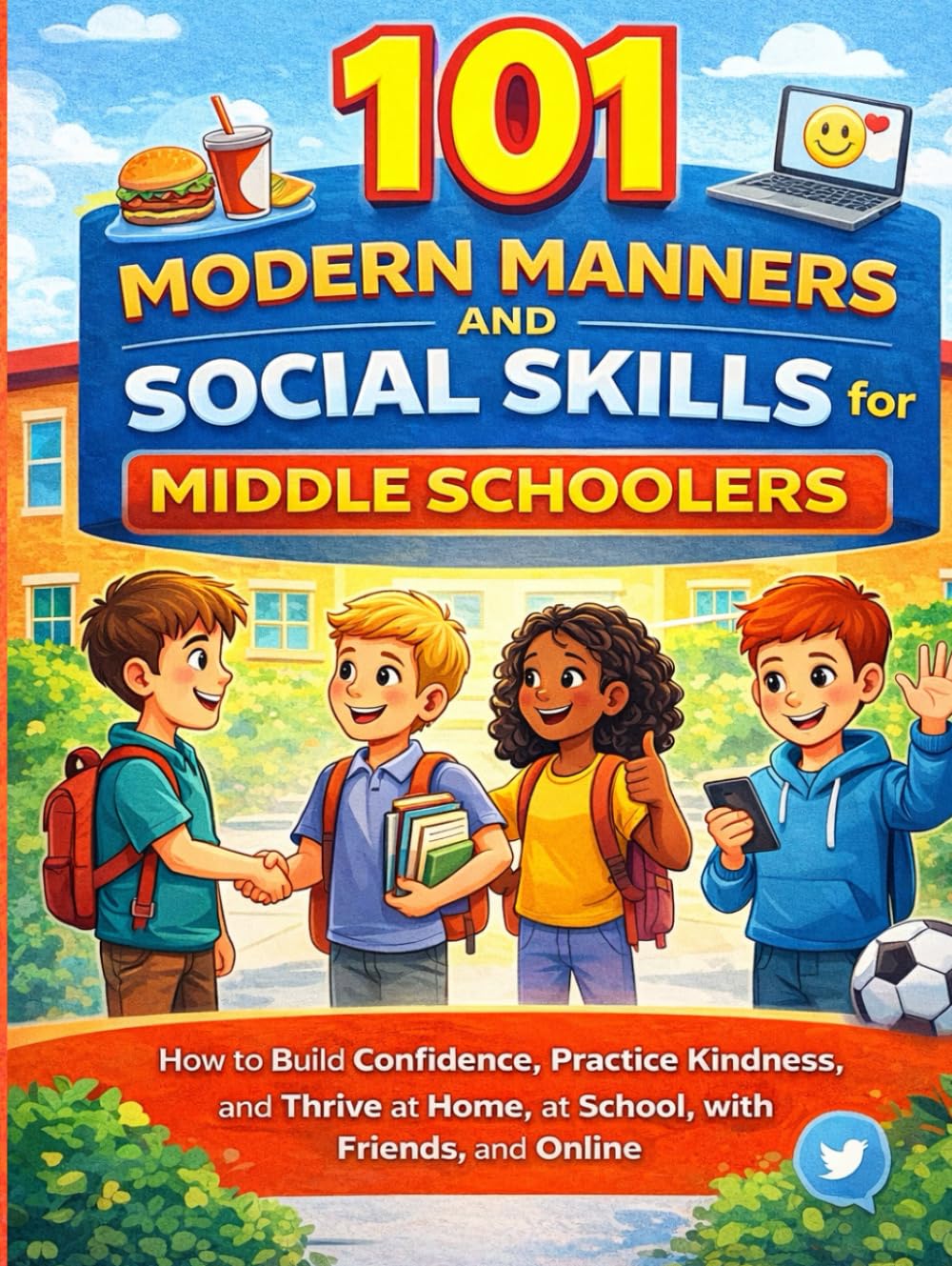 101 Modern Manners and Social Skills for Middle Schoolers: How to Build Confidence, Practice Kindness, and Thrive at Home, at School, with Friends, and Online