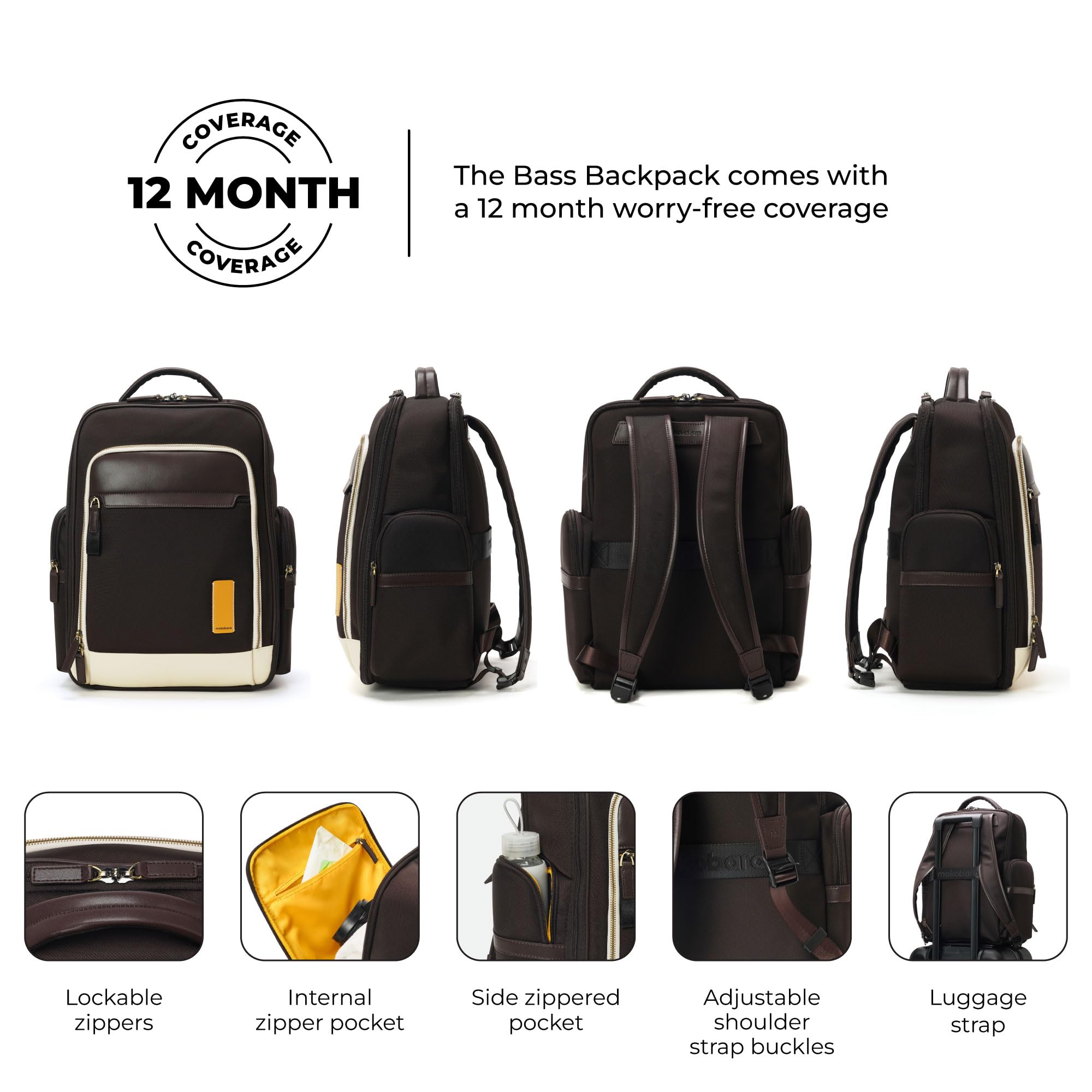 backpack for laptops up to 17 inch Luka 17 inch Laptop Backpack in Chocolate