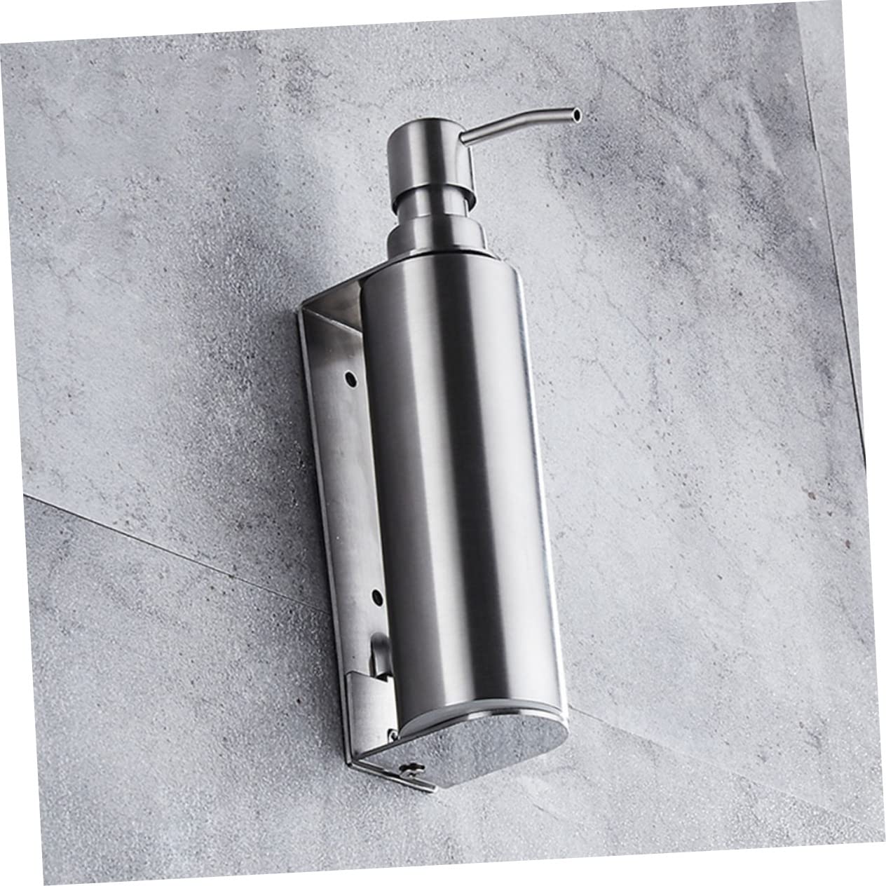 STOBAZA Bathroom Sub Bottle Wall-Mounted Soap Dispenser Stainless Steel Pressure Soap Dispenser