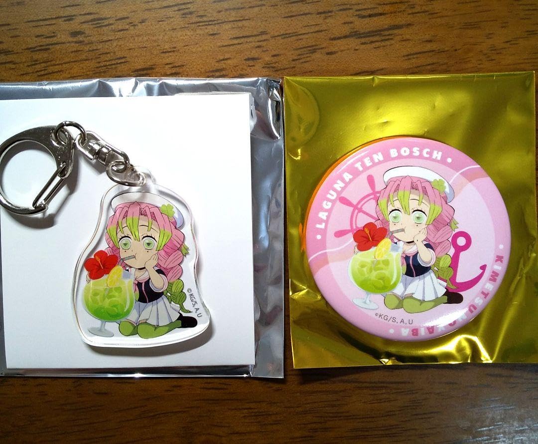 鬼滅の刃 ラグーナテンボス アクリルキーホルダー 缶バッジ 甘露寺蜜璃 Amazon.co.jp: 鬼 滅 ラグーナテンボス アクリルキーホルダー&缶