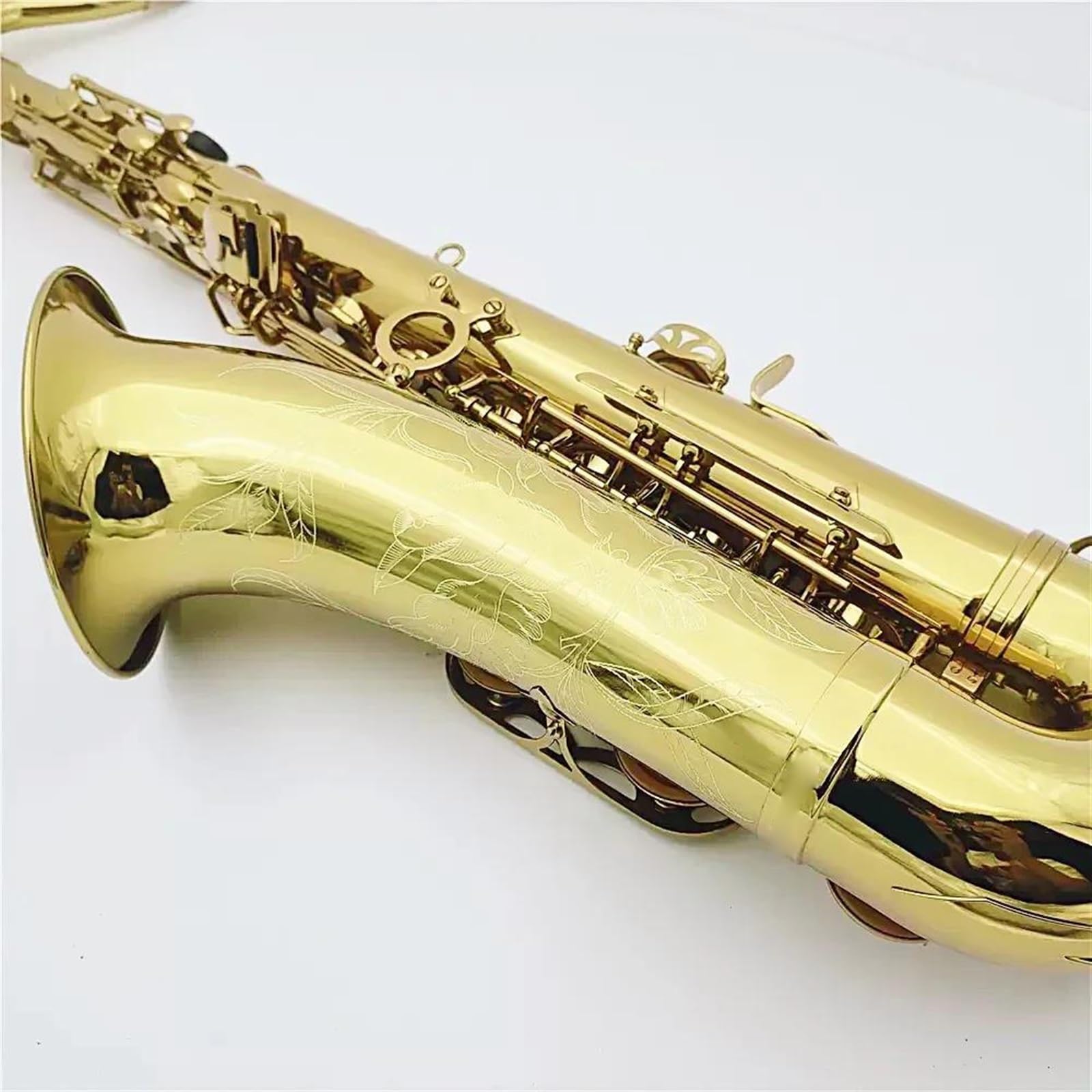 Saksofon Profesjonalny Saksofon Tenorowy B-dur Instrument Jazzowy Nostalgiczny Saksofon Tenorowy (Color : High-end bags)