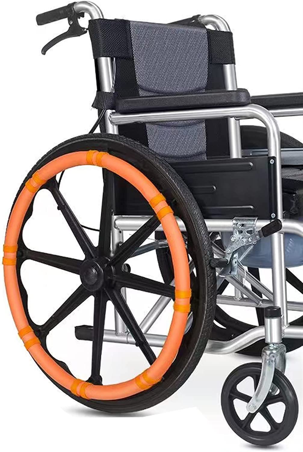 Fundas para llantas de silla de ruedas de 22/24 pulgadas, funda de silicona antideslizante para un mejor agarre y tracción, accesorios para sillas de ruedas resistentes al desgaste