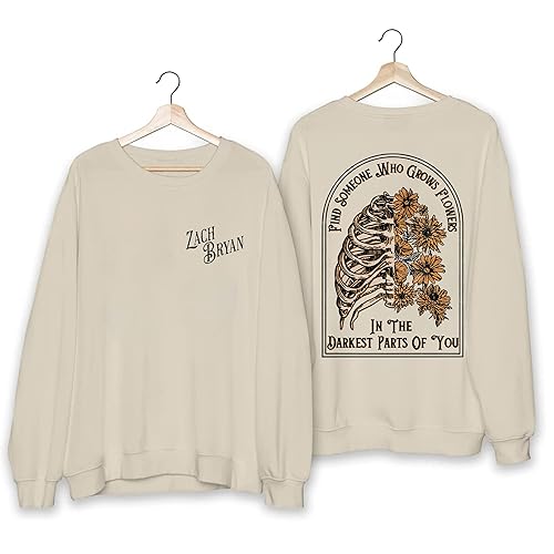 Find Someone Who Grows Fl%owers In The Darkest Parts Of You, Za%ch Bry%an Shirt, Sun to me Za%ch Bry%an Sweatshirt, American Heartb%reak Tour