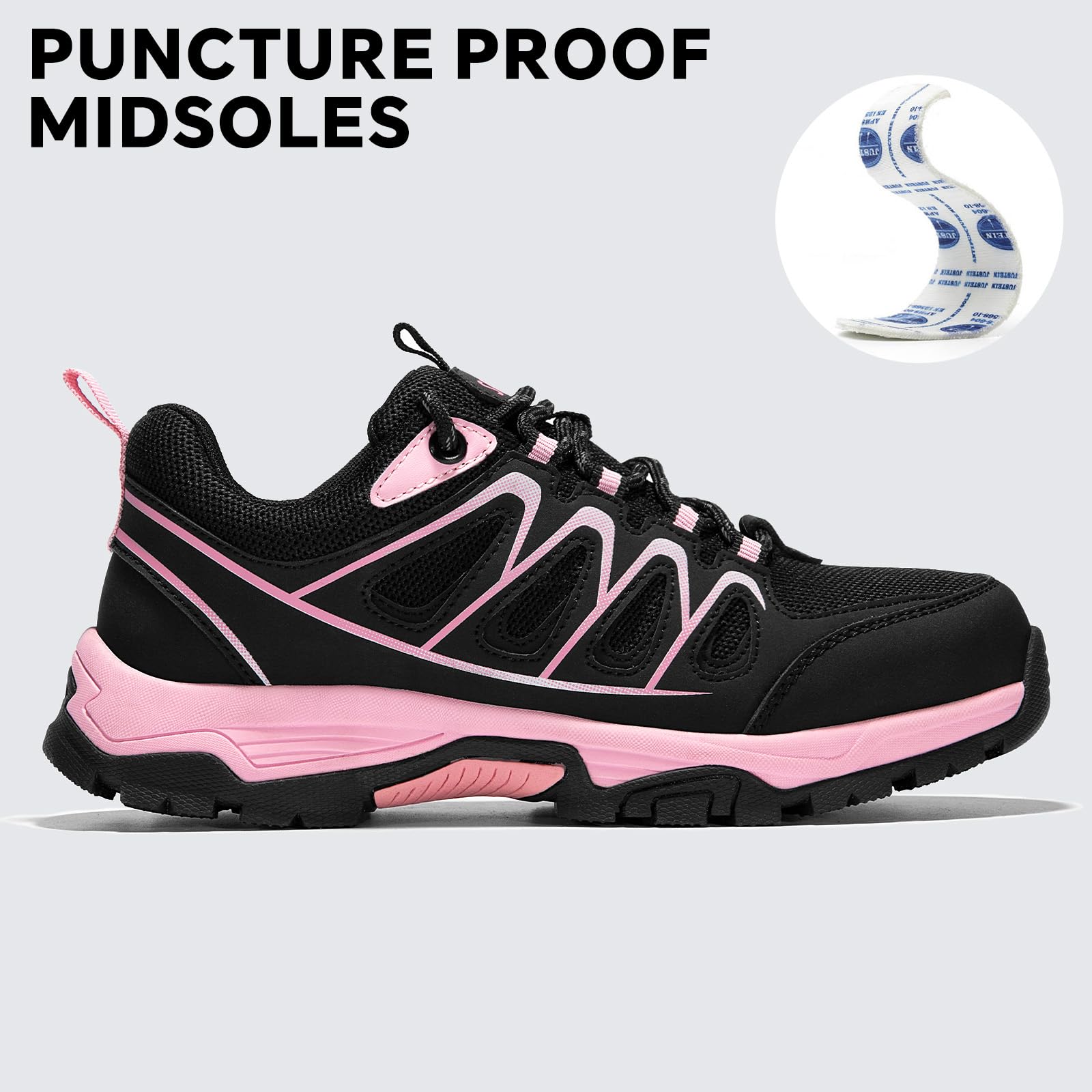 SPIEZ Unisex Scarpe Antinfortunistiche Leggere, Uomo Scarpe da Lavoro Traspirante con Intersuola Antiperforazione, Donna Calzature di Sicurezza Morbide per l'uso Quotidiano e Il Lavoro