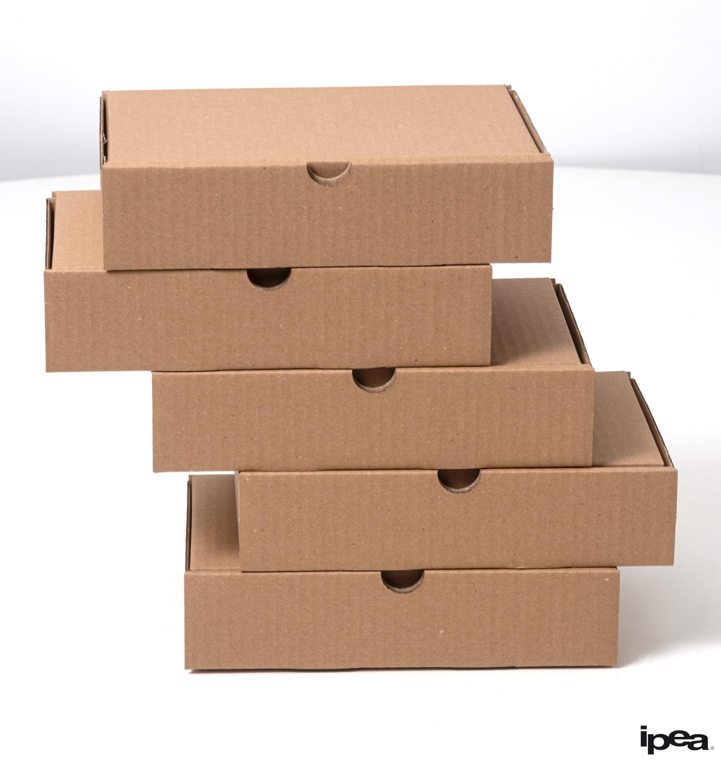 IPEA Cajas de Cartón 21 x 15 x 5 cm para Envíos, Comercio Electrónico, Regalos - 10 PIEZAS - Made in Italy - Cajas Cuadradas Planas Multiusos para Embalar Objetos, Eventos, Fiestas - Caja
