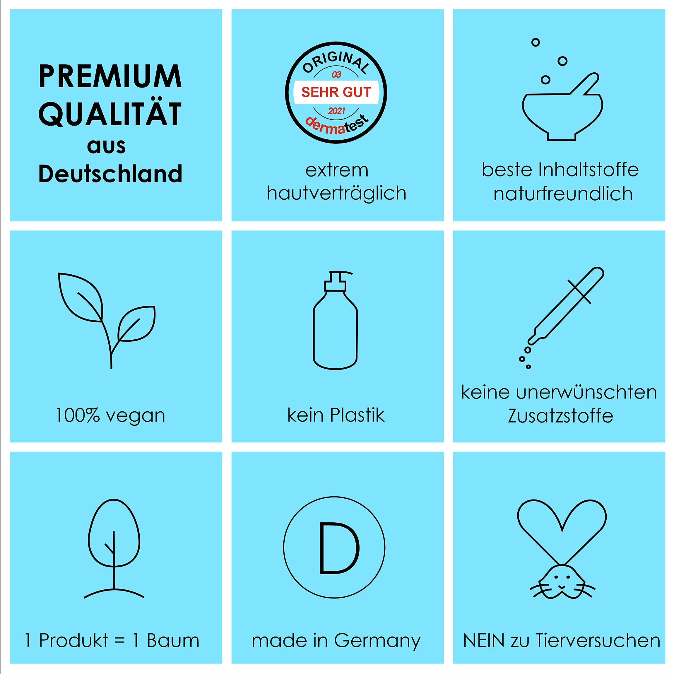 Hyaluron Serum hochdosiert mit Q10 - anti aging - anti Falten Gesichtspflege - Hyaluronsäure Faltenfiller - Porenverfeinerer - nachhaltige Kosmetik aus Deutschland - vegan - 100ml