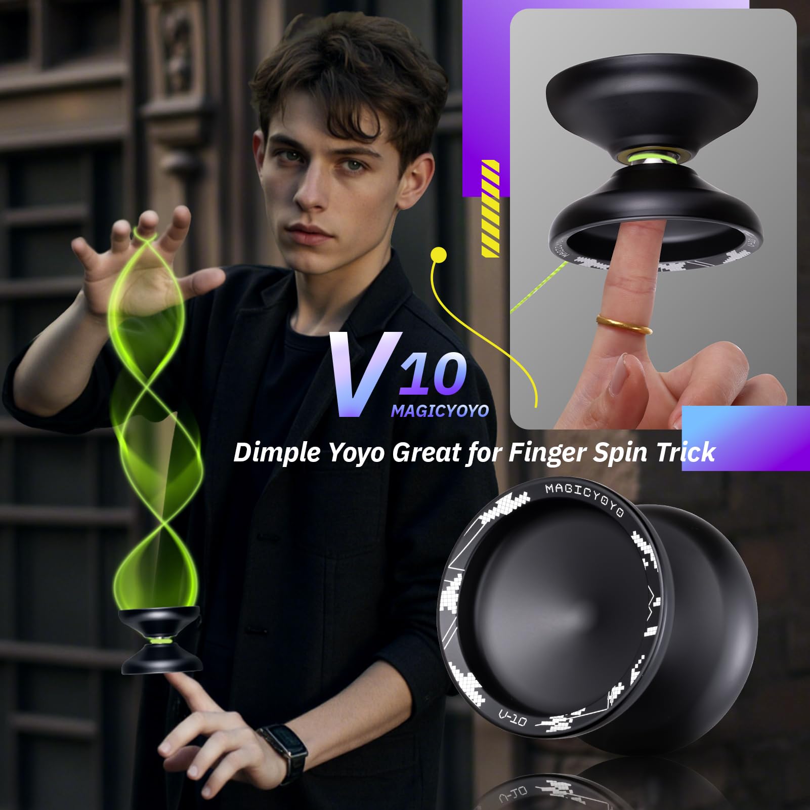 Amazon | MAGICYOYO V10 フィンガースピン ヨーヨー
