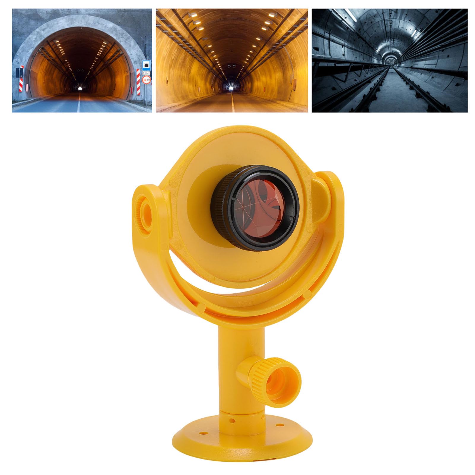 Eujgoov Prisma für Totalstation Neigbar 17 5mm Konstante Mini Vermessungsprisma mit Halterung