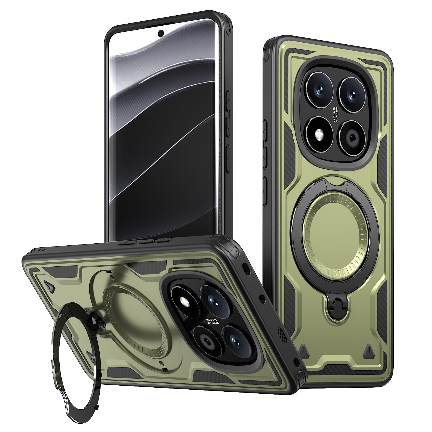 Coque Arrière Militaire Pour Xiaomi Redmi Note 14 Pro Plus 5G - Protection Noire