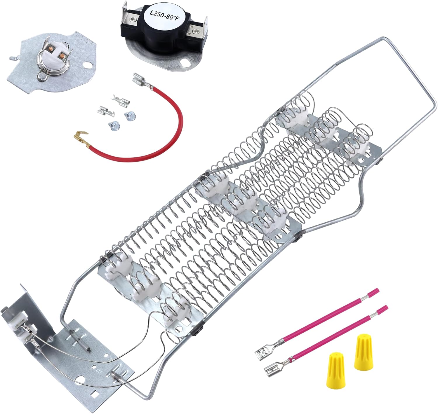AMI PARTS 4391960 WP4391960 Dryer Heating Element Kit 279816 Thermal Fuse fit for Whirlpool Kenmore Est-ate Ro-per Dryer-Replaces 279247,279248,279410,3367,AP6009347, PS11742505